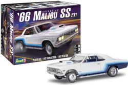 MODÈLE À COLLER - 1966 CHEVROLET CHEVY MALIBU SS 2N1 1:24 NIVEAU 4